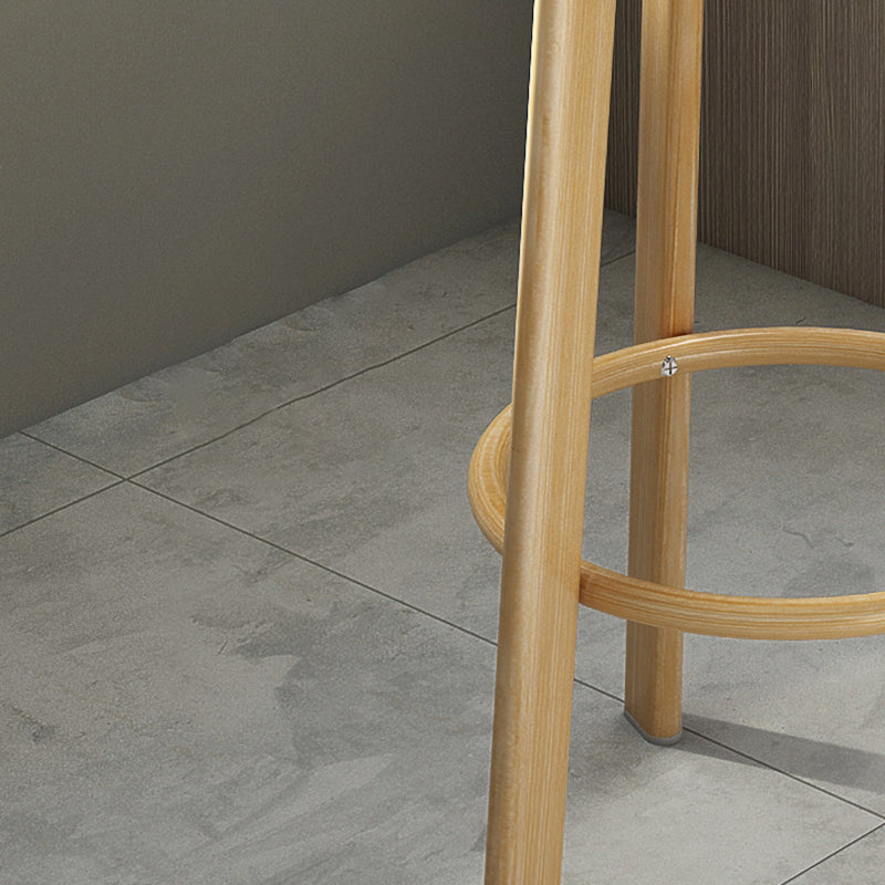 Modern Armless Counter Stool Steel Household Bar Stool with Cushion Clearhalo 'Bar Furniture' 'Bar Stools' 'bar_stools' 'furn' 'furn_bar_stools' 'furniture_bar_stools' 'Kitchen & Dining Furniture' 'kitchen&dining_furn' 'kitchen' 'kitchen_furn' Furniture' 4186370