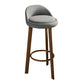 Modern Armless Counter Stool Steel Household Bar Stool with Cushion Grey Brown Clearhalo 'Bar Furniture' 'Bar Stools' 'bar_stools' 'furn' 'furn_bar_stools' 'furniture_bar_stools' 'Kitchen & Dining Furniture' 'kitchen&dining_furn' 'kitchen' 'kitchen_furn' Furniture' 4186381