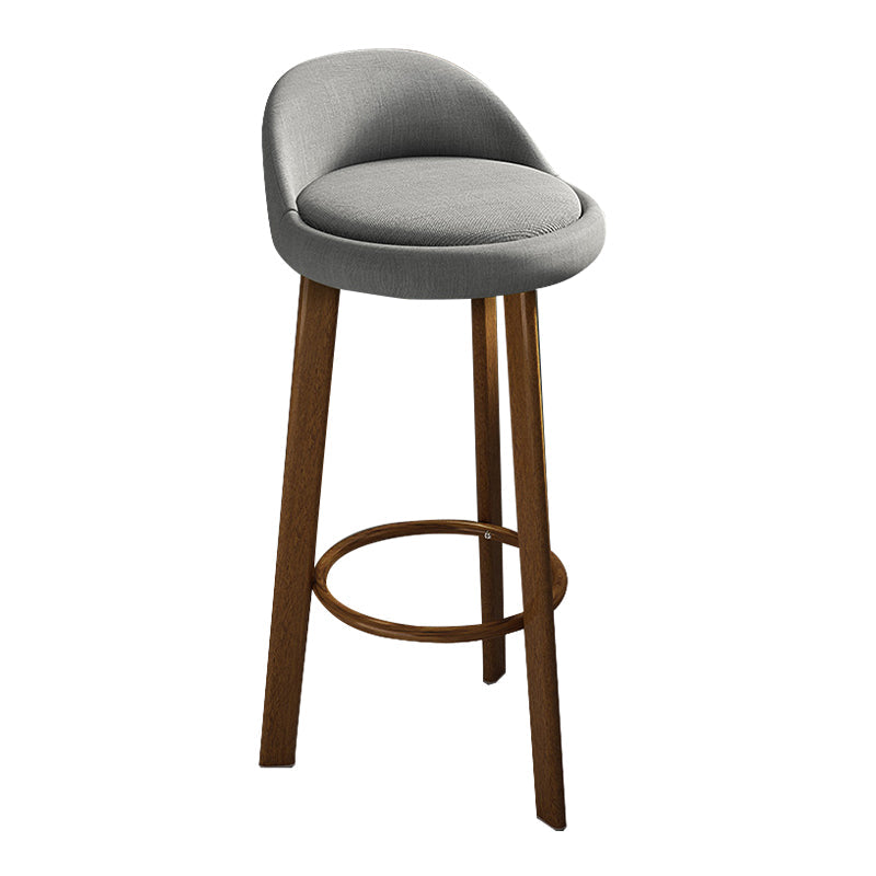 Modern Armless Counter Stool Steel Household Bar Stool with Cushion Grey Brown Clearhalo 'Bar Furniture' 'Bar Stools' 'bar_stools' 'furn' 'furn_bar_stools' 'furniture_bar_stools' 'Kitchen & Dining Furniture' 'kitchen&dining_furn' 'kitchen' 'kitchen_furn' Furniture' 4186381