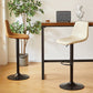 Modern Leather Bar Stool Footrest Bucket Adjustable Indoor Counter Stool Clearhalo 'Bar Furniture' 'Bar Stools' 'bar_stools' 'furn' 'furn_bar_stools' 'furniture_bar_stools' 'Kitchen & Dining Furniture' 'kitchen&dining_furn' 'kitchen' 'kitchen_furn' Furniture' 4186383