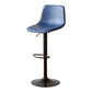 Modern Leather Bar Stool Footrest Bucket Adjustable Indoor Counter Stool Dark Blue Clearhalo 'Bar Furniture' 'Bar Stools' 'bar_stools' 'furn' 'furn_bar_stools' 'furniture_bar_stools' 'Kitchen & Dining Furniture' 'kitchen&dining_furn' 'kitchen' 'kitchen_furn' Furniture' 4186386