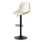 Modern Leather Bar Stool Footrest Bucket Adjustable Indoor Counter Stool Off-White Clearhalo 'Bar Furniture' 'Bar Stools' 'bar_stools' 'furn' 'furn_bar_stools' 'furniture_bar_stools' 'Kitchen & Dining Furniture' 'kitchen&dining_furn' 'kitchen' 'kitchen_furn' Furniture' 4186395