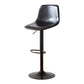 Modern Leather Bar Stool Footrest Bucket Adjustable Indoor Counter Stool Gloss Black Clearhalo 'Bar Furniture' 'Bar Stools' 'bar_stools' 'furn' 'furn_bar_stools' 'furniture_bar_stools' 'Kitchen & Dining Furniture' 'kitchen&dining_furn' 'kitchen' 'kitchen_furn' Furniture' 4186400