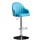 Modern Rotatable Armless Counter Stool Iron Household Bar Stool with Leather Cushion Blue Silver 1 Piece Clearhalo 'Bar Furniture' 'Bar Stools' 'bar_stools' 'furn' 'furn_bar_stools' 'furniture_bar_stools' 'Kitchen & Dining Furniture' 'kitchen&dining_furn' 'kitchen' 'kitchen_furn' Furniture' 4186408