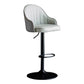 Modern Rotatable Armless Counter Stool Iron Household Bar Stool with Leather Cushion Grey Black 1 Piece Clearhalo 'Bar Furniture' 'Bar Stools' 'bar_stools' 'furn' 'furn_bar_stools' 'furniture_bar_stools' 'Kitchen & Dining Furniture' 'kitchen&dining_furn' 'kitchen' 'kitchen_furn' Furniture' 4186432