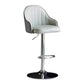 Modern Rotatable Armless Counter Stool Iron Household Bar Stool with Leather Cushion Grey Silver 1 Piece Clearhalo 'Bar Furniture' 'Bar Stools' 'bar_stools' 'furn' 'furn_bar_stools' 'furniture_bar_stools' 'Kitchen & Dining Furniture' 'kitchen&dining_furn' 'kitchen' 'kitchen_furn' Furniture' 4186433