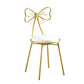 Upholstered Armless Glossy Bar Stools With Cushion And Metal Legs White 1 Piece Short Stool(18"H) Clearhalo 'Bar Furniture' 'Bar Stools' 'bar_stools' 'furn' 'furn_bar_stools' 'furniture_bar_stools' 'Kitchen & Dining Furniture' 'kitchen&dining_furn' 'kitchen' 'kitchen_furn' Furniture' 4186476
