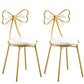 Upholstered Armless Glossy Bar Stools With Cushion And Metal Legs White 2 Piece Set Short Stool(18"H) Clearhalo 'Bar Furniture' 'Bar Stools' 'bar_stools' 'furn' 'furn_bar_stools' 'furniture_bar_stools' 'Kitchen & Dining Furniture' 'kitchen&dining_furn' 'kitchen' 'kitchen_furn' Furniture' 4186495