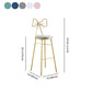 Upholstered Armless Glossy Bar Stools With Cushion And Metal Legs Clearhalo 'Bar Furniture' 'Bar Stools' 'bar_stools' 'furn' 'furn_bar_stools' 'furniture_bar_stools' 'Kitchen & Dining Furniture' 'kitchen&dining_furn' 'kitchen' 'kitchen_furn' Furniture' 4186519