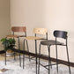 Black Metal Barstool Industrial Indoor Tall Stool with Wood Seat, 1 Piece Clearhalo 'Bar Furniture' 'Bar Stools' 'bar_stools' 'furn' 'furn_bar_stools' 'furniture_bar_stools' 'Kitchen & Dining Furniture' 'kitchen&dining_furn' 'kitchen' 'kitchen_furn' Furniture' 4186523
