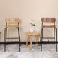 Black Metal Barstool Industrial Indoor Tall Stool with Wood Seat, 1 Piece Clearhalo 'Bar Furniture' 'Bar Stools' 'bar_stools' 'furn' 'furn_bar_stools' 'furniture_bar_stools' 'Kitchen & Dining Furniture' 'kitchen&dining_furn' 'kitchen' 'kitchen_furn' Furniture' 4186534