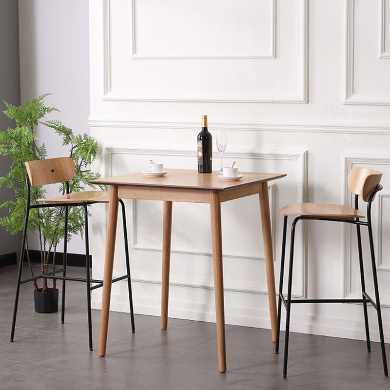 Black Metal Barstool Industrial Indoor Tall Stool with Wood Seat, 1 Piece Clearhalo 'Bar Furniture' 'Bar Stools' 'bar_stools' 'furn' 'furn_bar_stools' 'furniture_bar_stools' 'Kitchen & Dining Furniture' 'kitchen&dining_furn' 'kitchen' 'kitchen_furn' Furniture' 4186536