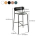 Black Metal Barstool Industrial Indoor Tall Stool with Wood Seat, 1 Piece Clearhalo 'Bar Furniture' 'Bar Stools' 'bar_stools' 'furn' 'furn_bar_stools' 'furniture_bar_stools' 'Kitchen & Dining Furniture' 'kitchen&dining_furn' 'kitchen' 'kitchen_furn' Furniture' 4186540