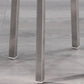 Silver Industrial 29.5" H Barstool Glossy Stainless Steel Brushed Tall Stool 1 Piece Clearhalo 'Bar Furniture' 'Bar Stools' 'bar_stools' 'furn' 'furn_bar_stools' 'furniture_bar_stools' 'Kitchen & Dining Furniture' 'kitchen&dining_furn' 'kitchen' 'kitchen_furn' Furniture' 4186551