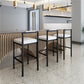 Black Iron Low Back Barstool Industrial Restaurant Tall Stool with Square Seat Clearhalo 'Bar Furniture' 'Bar Stools' 'bar_stools' 'furn' 'furn_bar_stools' 'furniture_bar_stools' 'Kitchen & Dining Furniture' 'kitchen&dining_furn' 'kitchen' 'kitchen_furn' Furniture' 4186605