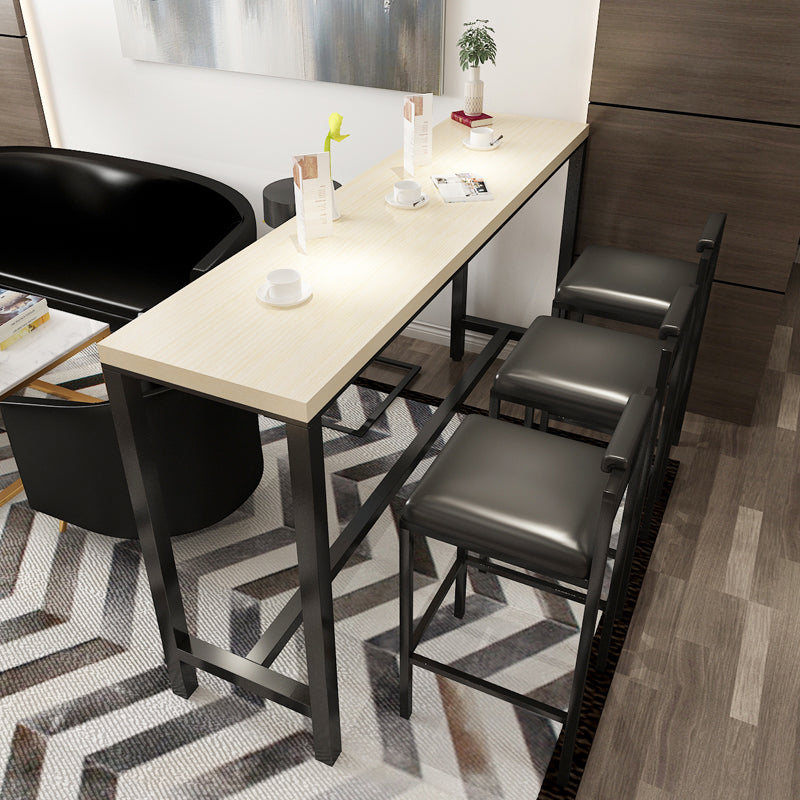 Black Iron Low Back Barstool Industrial Restaurant Tall Stool with Square Seat Clearhalo 'Bar Furniture' 'Bar Stools' 'bar_stools' 'furn' 'furn_bar_stools' 'furniture_bar_stools' 'Kitchen & Dining Furniture' 'kitchen&dining_furn' 'kitchen' 'kitchen_furn' Furniture' 4186608