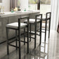 Black Iron Low Back Barstool Industrial Restaurant Tall Stool with Square Seat Clearhalo 'Bar Furniture' 'Bar Stools' 'bar_stools' 'furn' 'furn_bar_stools' 'furniture_bar_stools' 'Kitchen & Dining Furniture' 'kitchen&dining_furn' 'kitchen' 'kitchen_furn' Furniture' 4186631