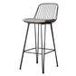 Industrial Iron Simple Barstool 26" H Indoor Tall Stool with Rectangle Seat Clearhalo 'Bar Furniture' 'Bar Stools' 'bar_stools' 'furn' 'furn_bar_stools' 'furniture_bar_stools' 'Kitchen & Dining Furniture' 'kitchen&dining_furn' 'kitchen' 'kitchen_furn' Furniture' 4186684