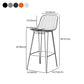 Industrial Iron Simple Barstool 26" H Indoor Tall Stool with Rectangle Seat Clearhalo 'Bar Furniture' 'Bar Stools' 'bar_stools' 'furn' 'furn_bar_stools' 'furniture_bar_stools' 'Kitchen & Dining Furniture' 'kitchen&dining_furn' 'kitchen' 'kitchen_furn' Furniture' 4186717