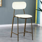 Quilted Rectangle Distressed Leather Barstool Industrial Indoor Tall Stool White 1 Piece Clearhalo 'Bar Furniture' 'Bar Stools' 'bar_stools' 'furn' 'furn_bar_stools' 'furniture_bar_stools' 'Kitchen & Dining Furniture' 'kitchen&dining_furn' 'kitchen' 'kitchen_furn' Furniture' 4186722