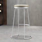 Nordic Style Barstool Round Pu Leather Cushion Bar Stool for Bar Dining Room, Set of 2 Clearhalo 'Bar Furniture' 'Bar Stools' 'bar_stools' 'furn' 'furn_bar_stools' 'furniture_bar_stools' 'Kitchen & Dining Furniture' 'kitchen&dining_furn' 'kitchen' 'kitchen_furn' Furniture' 4186759