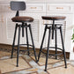 Industrial Style Round Seat Adjustable Height Counter Stool for Kitchen Bar Clearhalo 'Bar Furniture' 'Bar Stools' 'bar_stools' 'furn' 'furn_bar_stools' 'furniture_bar_stools' 'Kitchen & Dining Furniture' 'kitchen&dining_furn' 'kitchen' 'kitchen_furn' Furniture' 4186766