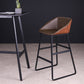 Nordic Style Leather Upholstered Barstool Sled Base Bar Stool Clearhalo 'Bar Furniture' 'Bar Stools' 'bar_stools' 'furn' 'furn_bar_stools' 'furniture_bar_stools' 'Kitchen & Dining Furniture' 'kitchen&dining_furn' 'kitchen' 'kitchen_furn' Furniture' 4186812