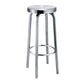 1 Pcs Industrial Silver Counter Stools Stainless Steel Bar Bristol Stools with Round Seat Clearhalo 'Bar Furniture' 'Bar Stools' 'bar_stools' 'furn' 'furn_bar_stools' 'furniture_bar_stools' 'Kitchen & Dining Furniture' 'kitchen&dining_furn' 'kitchen' 'kitchen_furn' Furniture' 4186827