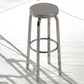 1 Pcs Industrial Silver Counter Stools Stainless Steel Bar Bristol Stools with Round Seat Clearhalo 'Bar Furniture' 'Bar Stools' 'bar_stools' 'furn' 'furn_bar_stools' 'furniture_bar_stools' 'Kitchen & Dining Furniture' 'kitchen&dining_furn' 'kitchen' 'kitchen_furn' Furniture' 4186832