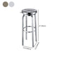 1 Pcs Industrial Silver Counter Stools Stainless Steel Bar Bristol Stools with Round Seat Clearhalo 'Bar Furniture' 'Bar Stools' 'bar_stools' 'furn' 'furn_bar_stools' 'furniture_bar_stools' 'Kitchen & Dining Furniture' 'kitchen&dining_furn' 'kitchen' 'kitchen_furn' Furniture' 4186833