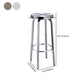 1 Pcs Industrial Silver Counter Stools Stainless Steel Bar Bristol Stools with Round Seat Clearhalo 'Bar Furniture' 'Bar Stools' 'bar_stools' 'furn' 'furn_bar_stools' 'furniture_bar_stools' 'Kitchen & Dining Furniture' 'kitchen&dining_furn' 'kitchen' 'kitchen_furn' Furniture' 4186834