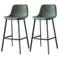 Nordic Style Leather Upholstered Barstool 4 Feet Bar Stool for Dining Room Green 2 Piece Set Clearhalo 'Bar Furniture' 'Bar Stools' 'bar_stools' 'furn' 'furn_bar_stools' 'furniture_bar_stools' 'Kitchen & Dining Furniture' 'kitchen&dining_furn' 'kitchen' 'kitchen_furn' Furniture' 4186836