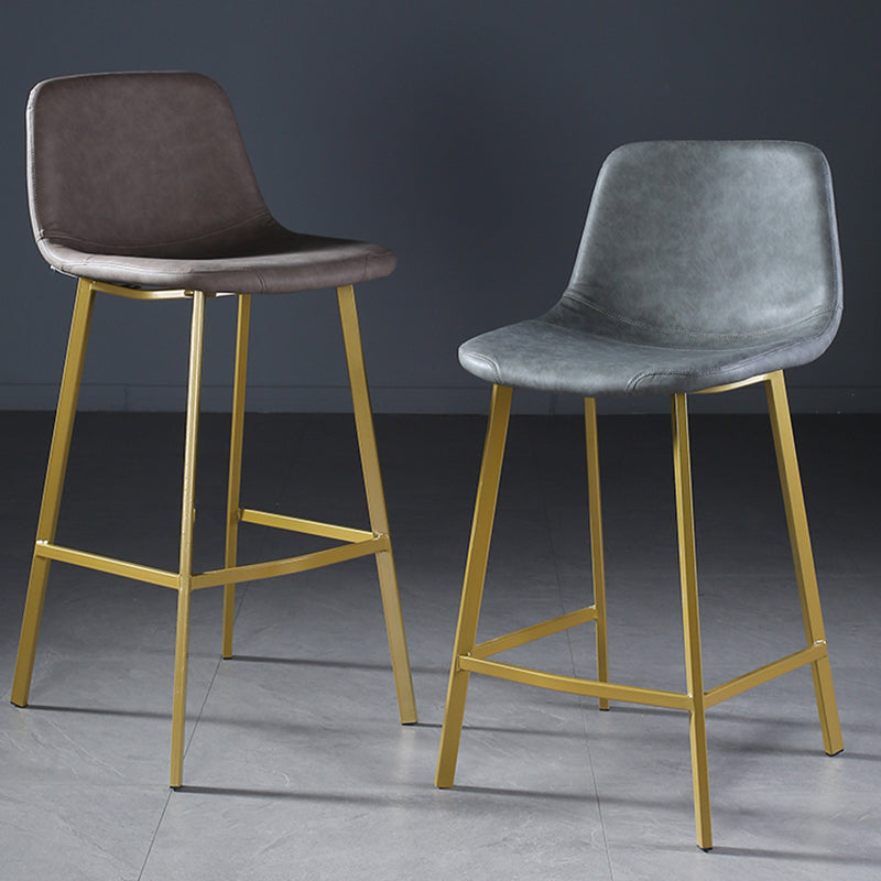 Nordic Style Leather Upholstered Barstool 4 Feet Bar Stool for Dining Room Clearhalo 'Bar Furniture' 'Bar Stools' 'bar_stools' 'furn' 'furn_bar_stools' 'furniture_bar_stools' 'Kitchen & Dining Furniture' 'kitchen&dining_furn' 'kitchen' 'kitchen_furn' Furniture' 4186841