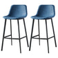 Nordic Style Leather Upholstered Barstool 4 Feet Bar Stool for Dining Room Blue 2 Piece Set Clearhalo 'Bar Furniture' 'Bar Stools' 'bar_stools' 'furn' 'furn_bar_stools' 'furniture_bar_stools' 'Kitchen & Dining Furniture' 'kitchen&dining_furn' 'kitchen' 'kitchen_furn' Furniture' 4186842