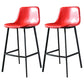 Nordic Style Leather Upholstered Barstool 4 Feet Bar Stool for Dining Room Red 2 Piece Set Clearhalo 'Bar Furniture' 'Bar Stools' 'bar_stools' 'furn' 'furn_bar_stools' 'furniture_bar_stools' 'Kitchen & Dining Furniture' 'kitchen&dining_furn' 'kitchen' 'kitchen_furn' Furniture' 4186847
