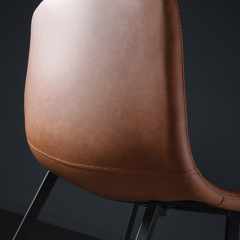 Nordic Style Leather Upholstered Barstool 4 Feet Bar Stool for Dining Room Clearhalo 'Bar Furniture' 'Bar Stools' 'bar_stools' 'furn' 'furn_bar_stools' 'furniture_bar_stools' 'Kitchen & Dining Furniture' 'kitchen&dining_furn' 'kitchen' 'kitchen_furn' Furniture' 4186850
