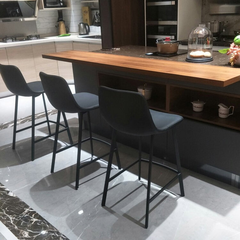 Nordic Style Leather Upholstered Barstool 4 Feet Bar Stool for Dining Room Clearhalo 'Bar Furniture' 'Bar Stools' 'bar_stools' 'furn' 'furn_bar_stools' 'furniture_bar_stools' 'Kitchen & Dining Furniture' 'kitchen&dining_furn' 'kitchen' 'kitchen_furn' Furniture' 4186854