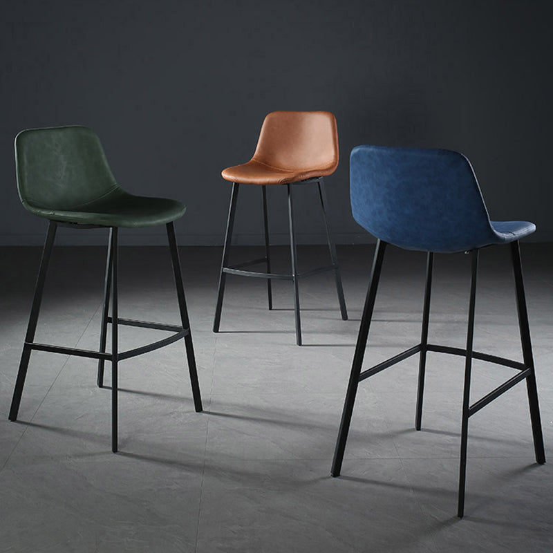 Nordic Style Leather Upholstered Barstool 4 Feet Bar Stool for Dining Room Clearhalo 'Bar Furniture' 'Bar Stools' 'bar_stools' 'furn' 'furn_bar_stools' 'furniture_bar_stools' 'Kitchen & Dining Furniture' 'kitchen&dining_furn' 'kitchen' 'kitchen_furn' Furniture' 4186856