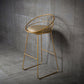 Scandinavian Counter Stools Iron Leather Low Back Indoor Bar Stools with Sled Legs Clearhalo 'Bar Furniture' 'Bar Stools' 'bar_stools' 'furn' 'furn_bar_stools' 'furniture_bar_stools' 'Kitchen & Dining Furniture' 'kitchen&dining_furn' 'kitchen' 'kitchen_furn' Furniture' 4186860