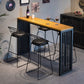 Scandinavian Counter Stools Iron Leather Low Back Indoor Bar Stools with Sled Legs Clearhalo 'Bar Furniture' 'Bar Stools' 'bar_stools' 'furn' 'furn_bar_stools' 'furniture_bar_stools' 'Kitchen & Dining Furniture' 'kitchen&dining_furn' 'kitchen' 'kitchen_furn' Furniture' 4186865