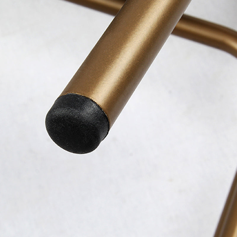 Scandinavian Gold Counter Stools Iron Leather Armless Indoor Bar Stools Clearhalo 'Bar Furniture' 'Bar Stools' 'bar_stools' 'furn' 'furn_bar_stools' 'furniture_bar_stools' 'Kitchen & Dining Furniture' 'kitchen&dining_furn' 'kitchen' 'kitchen_furn' Furniture' 4186888