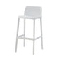 Scandinavian Plastic Stackable Counter Stools Low Back Indoor Bar Stools White 1 Piece Bar Stool(30"H) Clearhalo 'Bar Furniture' 'Bar Stools' 'bar_stools' 'furn' 'furn_bar_stools' 'furniture_bar_stools' 'Kitchen & Dining Furniture' 'kitchen&dining_furn' 'kitchen' 'kitchen_furn' Furniture' 4186910