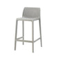 Scandinavian Plastic Stackable Counter Stools Low Back Indoor Bar Stools Grey 1 Piece Counter Stool(26"H) Clearhalo 'Bar Furniture' 'Bar Stools' 'bar_stools' 'furn' 'furn_bar_stools' 'furniture_bar_stools' 'Kitchen & Dining Furniture' 'kitchen&dining_furn' 'kitchen' 'kitchen_furn' Furniture' 4186915