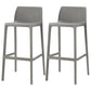 Scandinavian Plastic Stackable Counter Stools Low Back Indoor Bar Stools Grey 2 Piece Set Bar Stool(30"H) Clearhalo 'Bar Furniture' 'Bar Stools' 'bar_stools' 'furn' 'furn_bar_stools' 'furniture_bar_stools' 'Kitchen & Dining Furniture' 'kitchen&dining_furn' 'kitchen' 'kitchen_furn' Furniture' 4186924