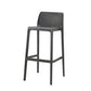 Scandinavian Plastic Stackable Counter Stools Low Back Indoor Bar Stools Black 1 Piece Bar Stool(30"H) Clearhalo 'Bar Furniture' 'Bar Stools' 'bar_stools' 'furn' 'furn_bar_stools' 'furniture_bar_stools' 'Kitchen & Dining Furniture' 'kitchen&dining_furn' 'kitchen' 'kitchen_furn' Furniture' 4186941