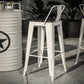 Industrial White Counter Stools Iron Wooden Bar Bristol Stools with Square Seat Clearhalo 'Bar Furniture' 'Bar Stools' 'bar_stools' 'furn' 'furn_bar_stools' 'furniture_bar_stools' 'Kitchen & Dining Furniture' 'kitchen&dining_furn' 'kitchen' 'kitchen_furn' Furniture' 4186951
