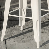 Industrial White Counter Stools Iron Wooden Bar Bristol Stools with Square Seat Clearhalo 'Bar Furniture' 'Bar Stools' 'bar_stools' 'furn' 'furn_bar_stools' 'furniture_bar_stools' 'Kitchen & Dining Furniture' 'kitchen&dining_furn' 'kitchen' 'kitchen_furn' Furniture' 4186954