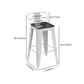 Industrial White Counter Stools Iron Wooden Bar Bristol Stools with Square Seat Clearhalo 'Bar Furniture' 'Bar Stools' 'bar_stools' 'furn' 'furn_bar_stools' 'furniture_bar_stools' 'Kitchen & Dining Furniture' 'kitchen&dining_furn' 'kitchen' 'kitchen_furn' Furniture' 4186956