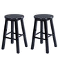 Modern Armless Counter Stool Wood Household Bar Stool with Pedal Black 2 Piece Set Clearhalo 'Bar Furniture' 'Bar Stools' 'bar_stools' 'furn' 'furn_bar_stools' 'furniture_bar_stools' 'Kitchen & Dining Furniture' 'kitchen&dining_furn' 'kitchen' 'kitchen_furn' Furniture' 4186979