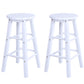 Modern Armless Counter Stool Wood Household Bar Stool with Pedal White 2 Piece Set Clearhalo 'Bar Furniture' 'Bar Stools' 'bar_stools' 'furn' 'furn_bar_stools' 'furniture_bar_stools' 'Kitchen & Dining Furniture' 'kitchen&dining_furn' 'kitchen' 'kitchen_furn' Furniture' 4186983